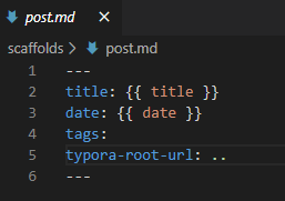 post.md 模板设置